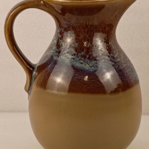 Brown and Tan Ceramic Pitcher